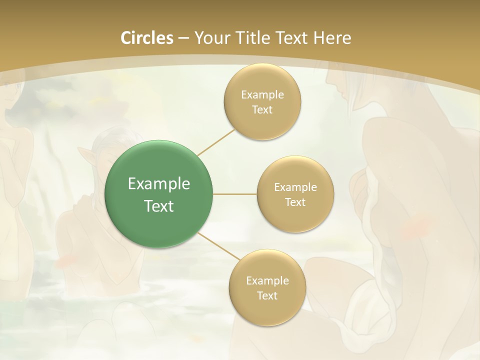 A Group Of Naked People In The Water PowerPoint Template