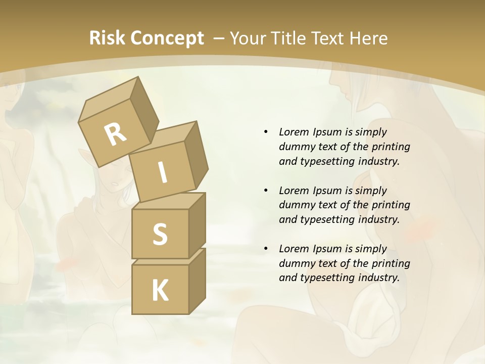 A Group Of Naked People In The Water PowerPoint Template