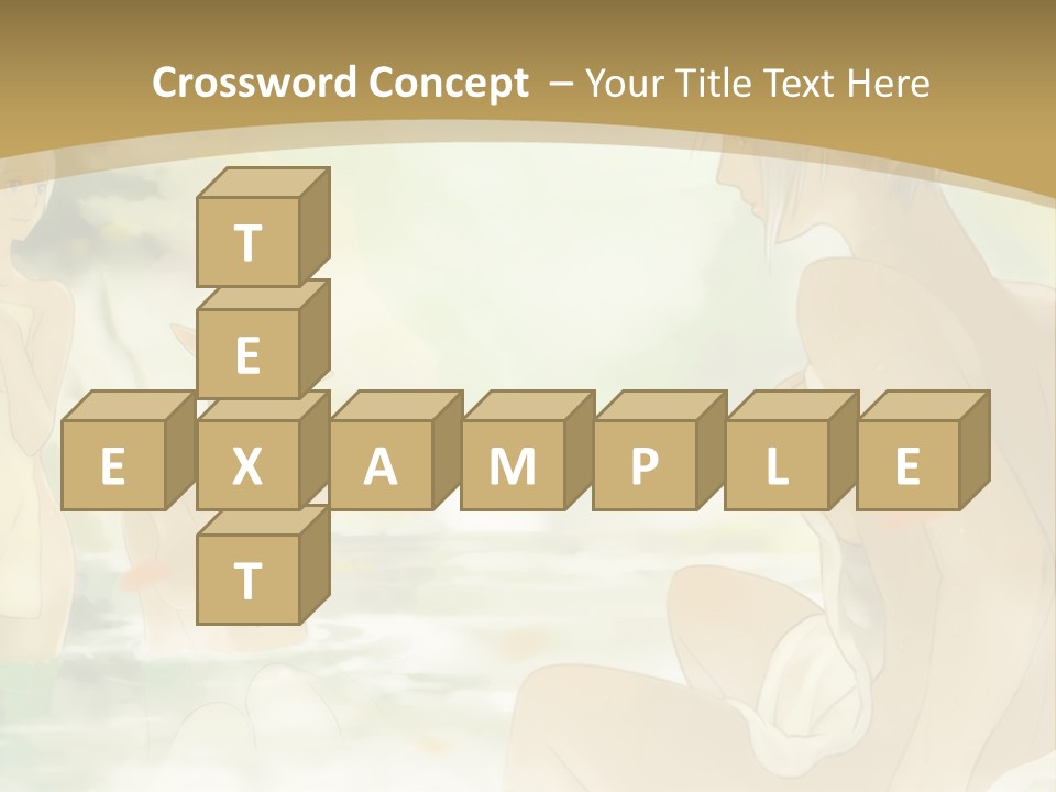 A Group Of Naked People In The Water PowerPoint Template