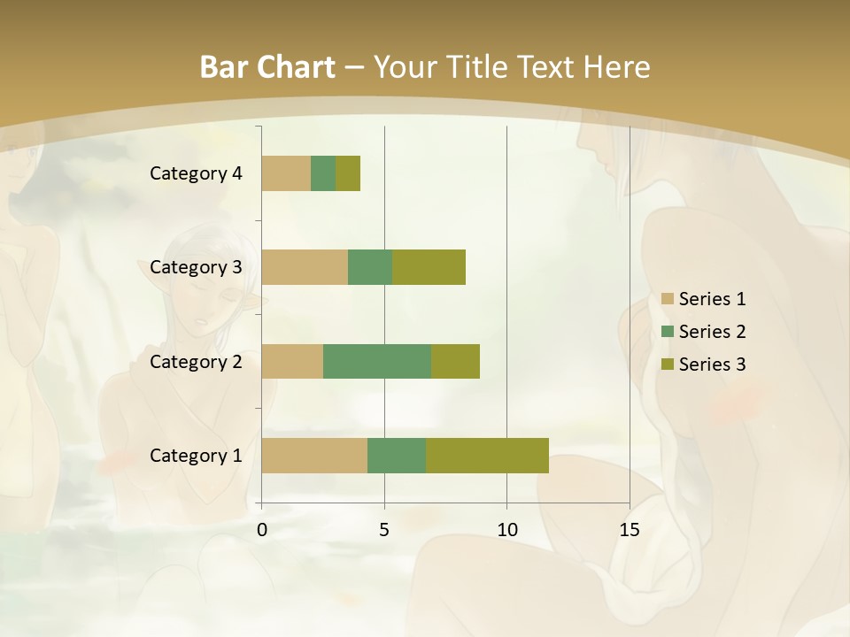 A Group Of Naked People In The Water PowerPoint Template