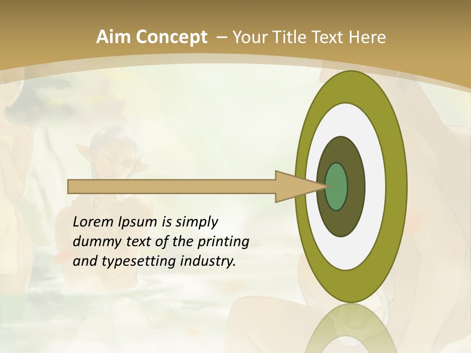 A Group Of Naked People In The Water PowerPoint Template