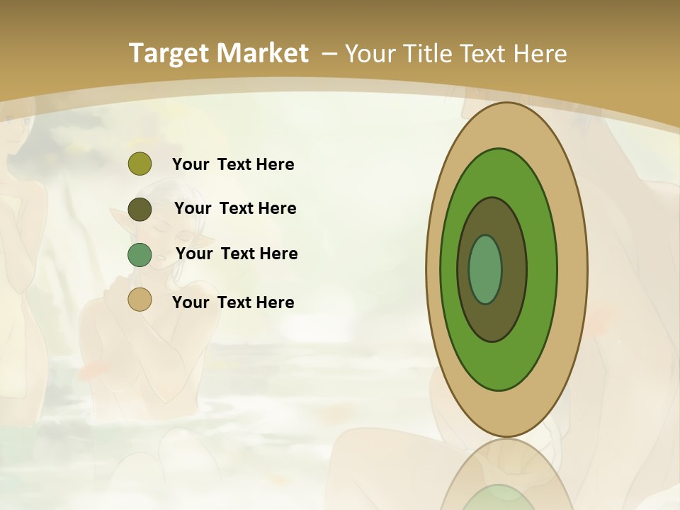 A Group Of Naked People In The Water PowerPoint Template