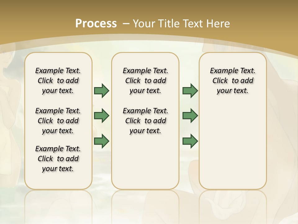 A Group Of Naked People In The Water PowerPoint Template