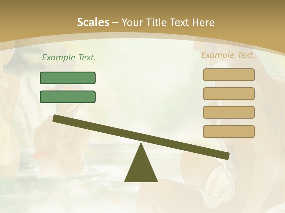 A Group Of Naked People In The Water PowerPoint Template