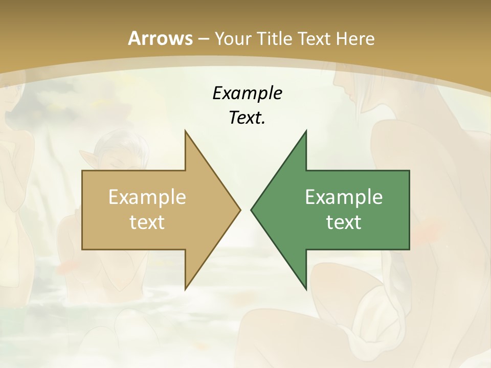 A Group Of Naked People In The Water PowerPoint Template