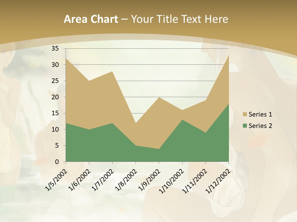 A Group Of Naked People In The Water PowerPoint Template