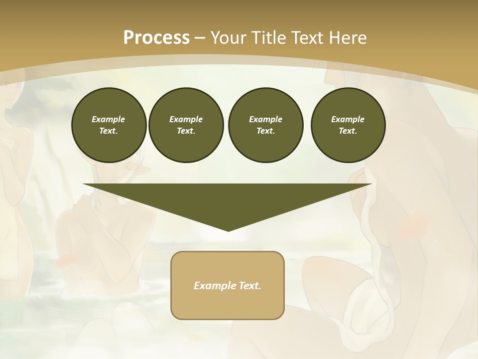 A Group Of Naked People In The Water PowerPoint Template