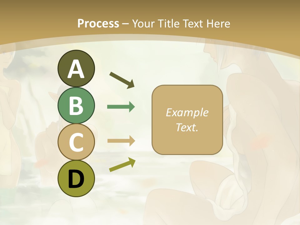 A Group Of Naked People In The Water PowerPoint Template