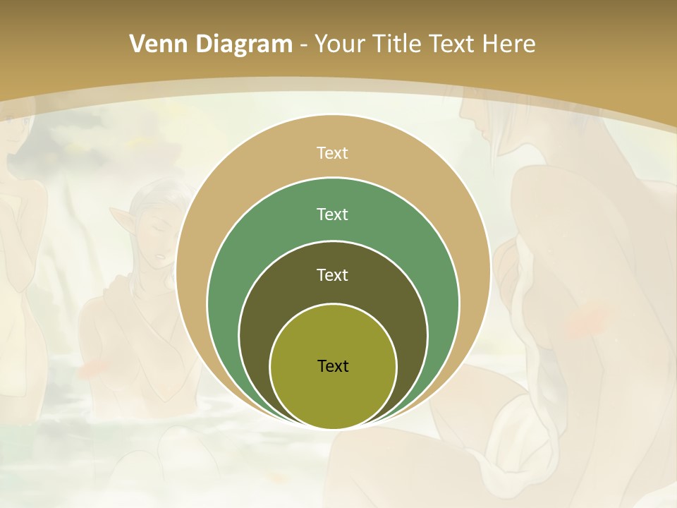 A Group Of Naked People In The Water PowerPoint Template