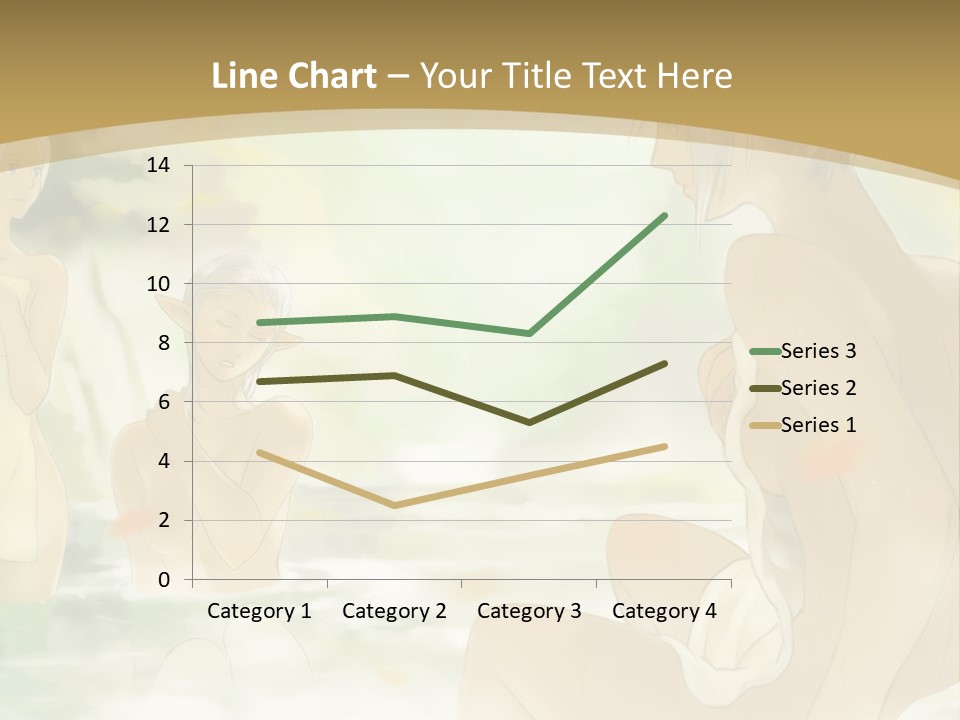 A Group Of Naked People In The Water PowerPoint Template