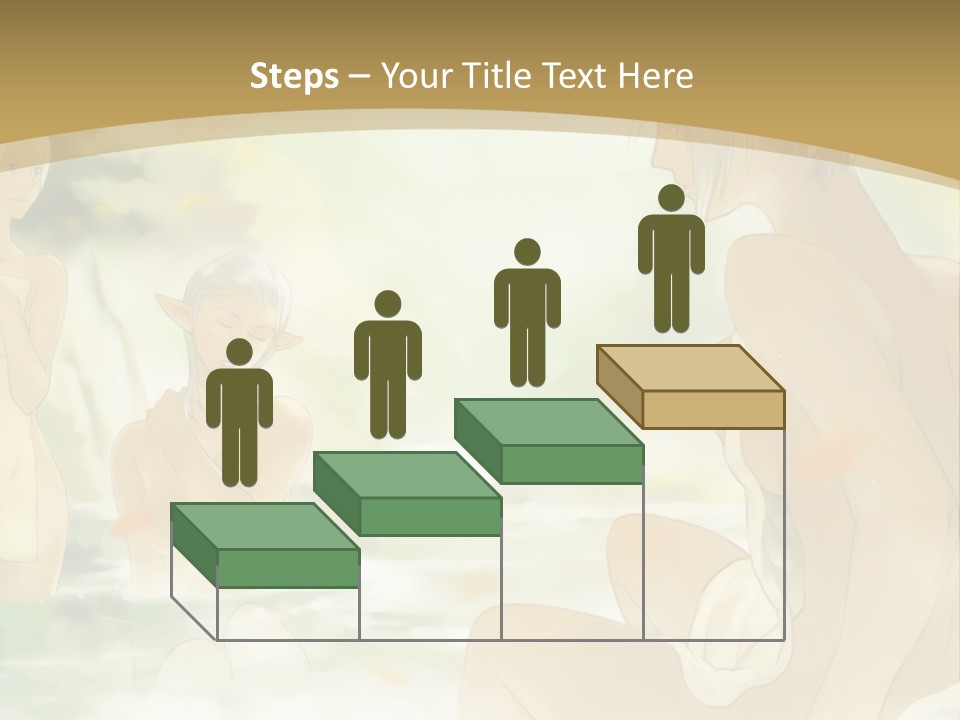 A Group Of Naked People In The Water PowerPoint Template