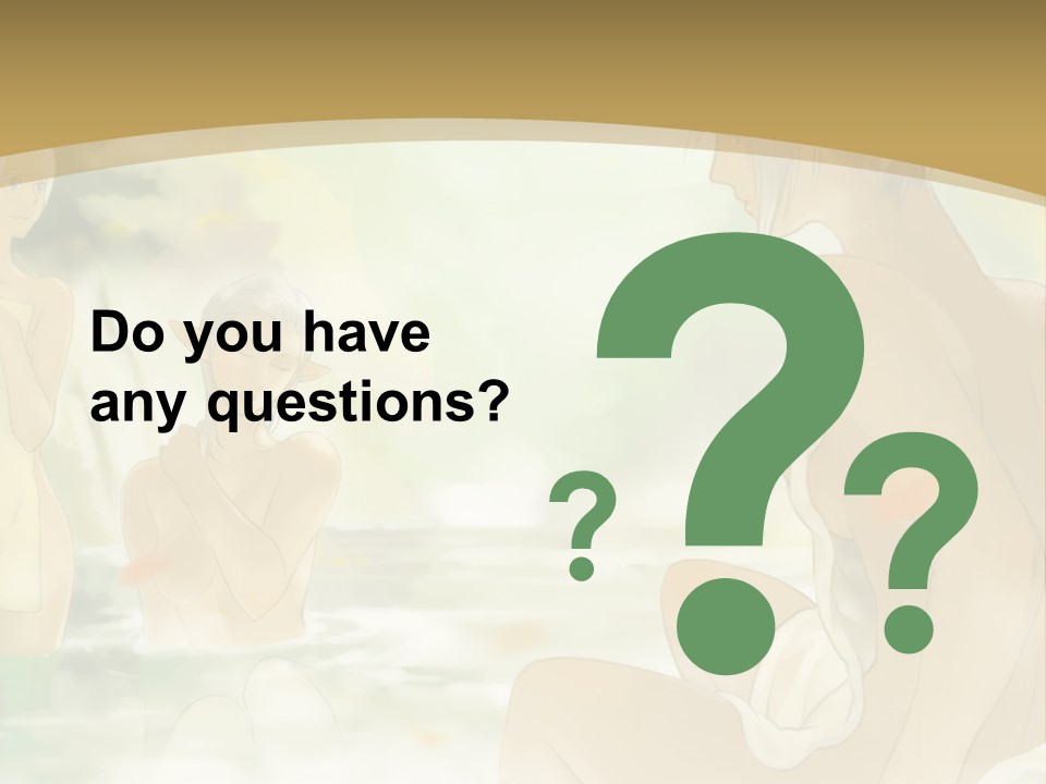 A Group Of Naked People In The Water PowerPoint Template