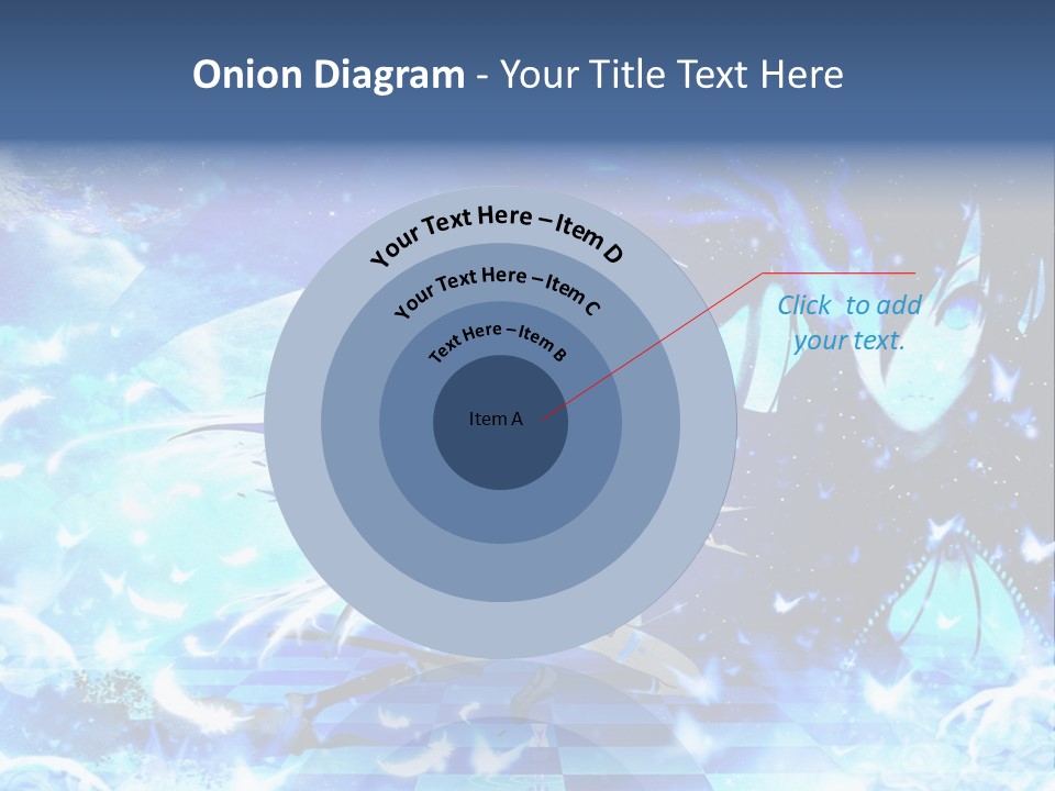 A Woman With Long Hair And A Blue Dress Is Standing In Front Of A Full PowerPoint Template