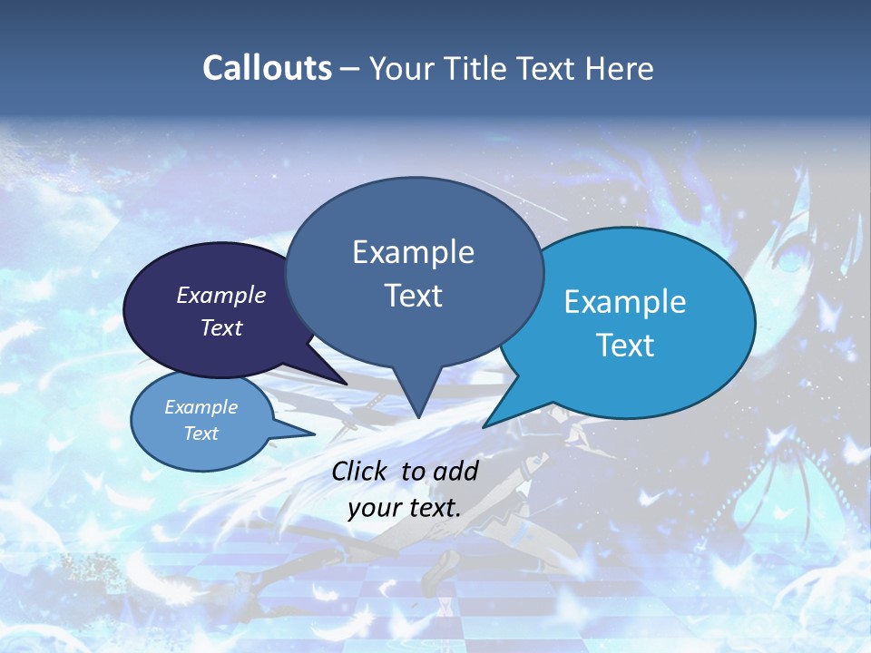 A Woman With Long Hair And A Blue Dress Is Standing In Front Of A Full PowerPoint Template