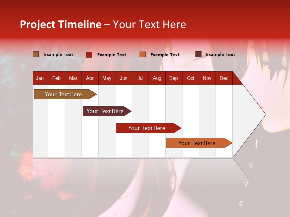 A Couple Kissing In Front Of A Colorful Background PowerPoint Template