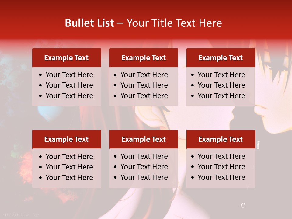 A Couple Kissing In Front Of A Colorful Background PowerPoint Template