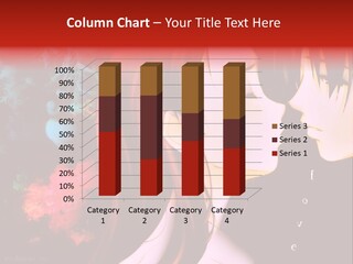 A Couple Kissing In Front Of A Colorful Background PowerPoint Template