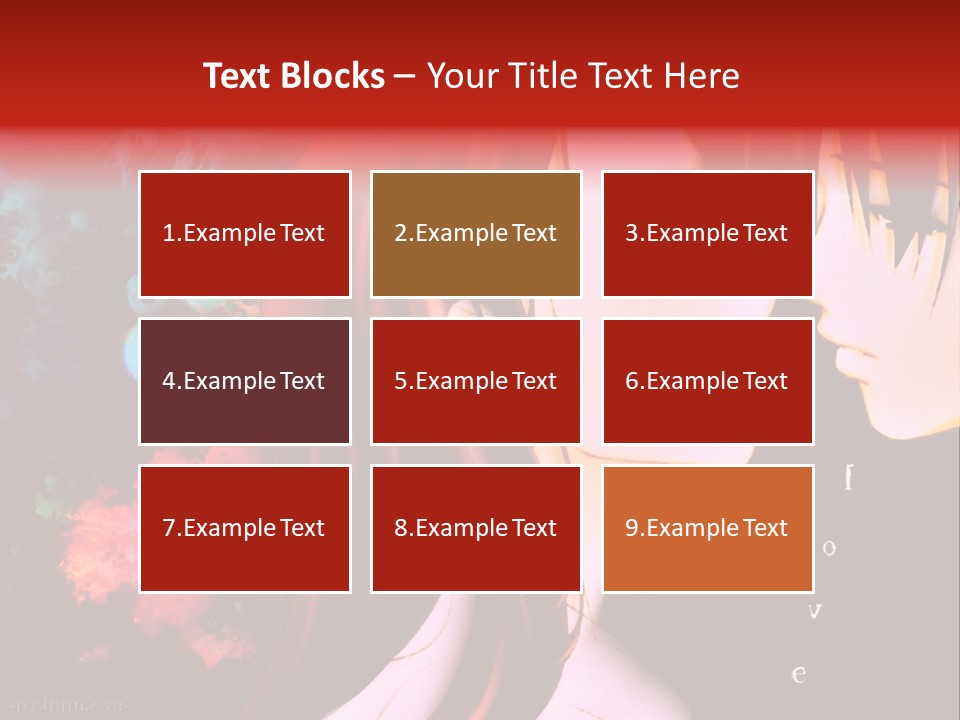 A Couple Kissing In Front Of A Colorful Background PowerPoint Template