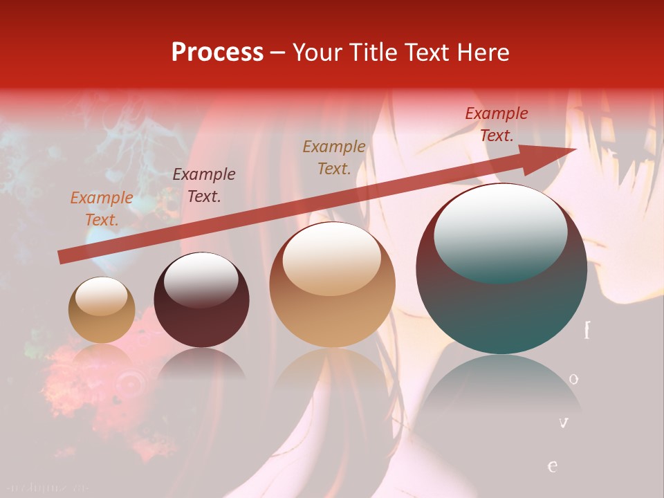 A Couple Kissing In Front Of A Colorful Background PowerPoint Template