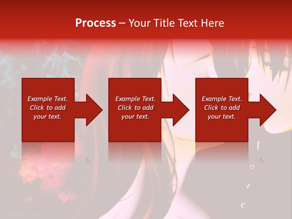 A Couple Kissing In Front Of A Colorful Background PowerPoint Template
