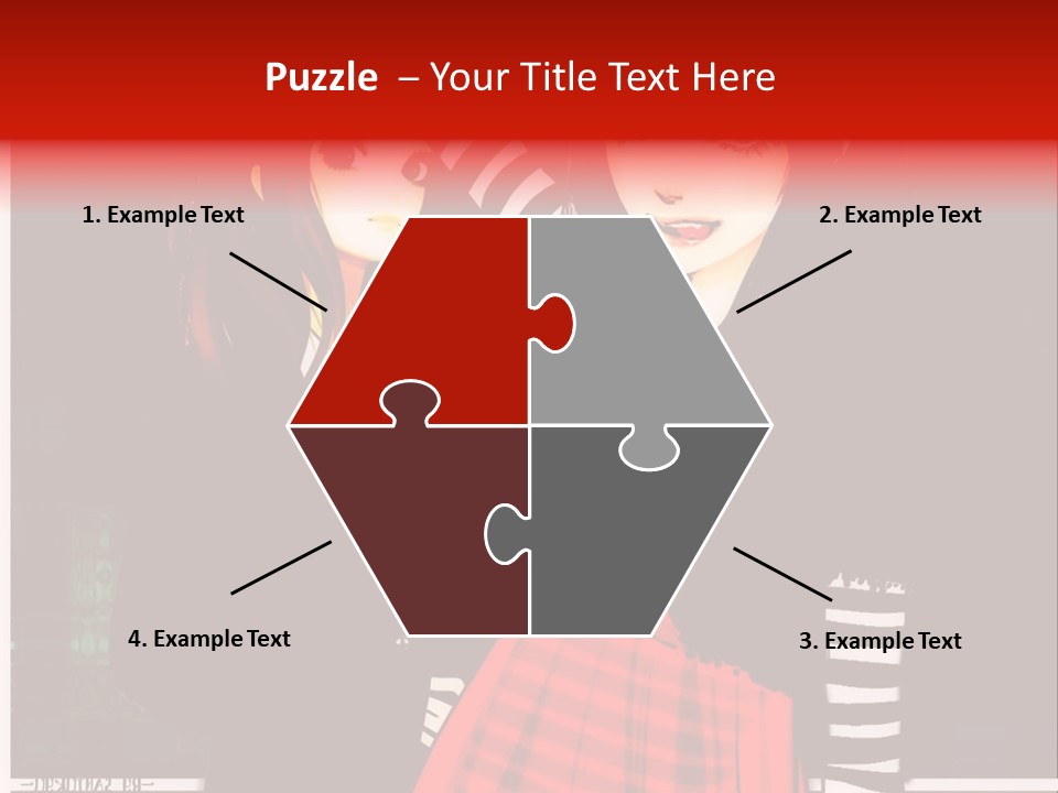 A Couple Of Women Standing Next To Each Other PowerPoint Template