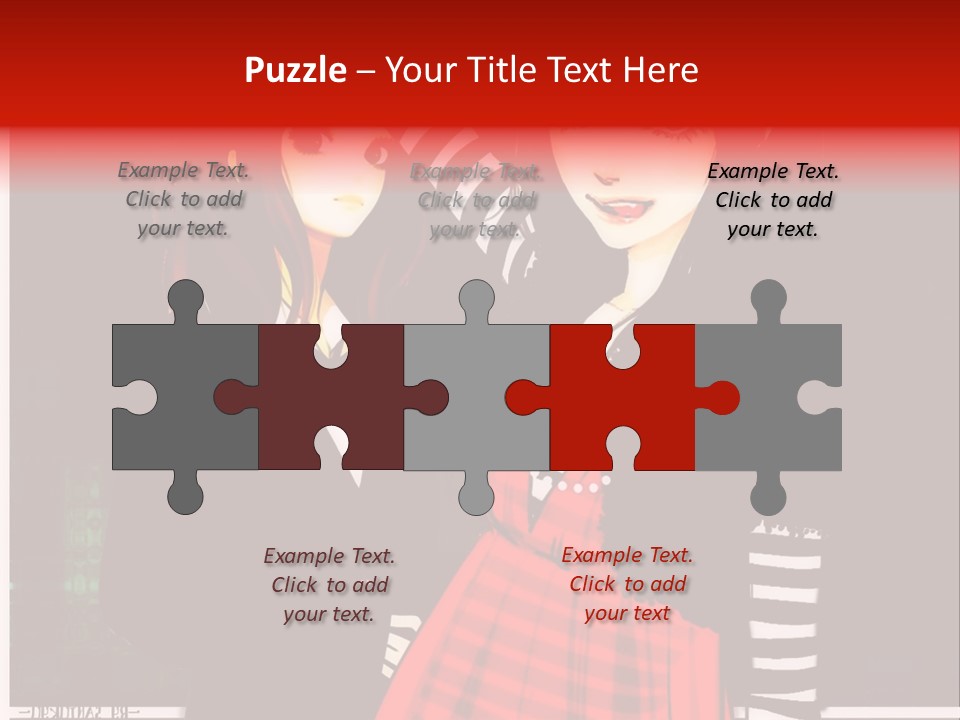 A Couple Of Women Standing Next To Each Other PowerPoint Template