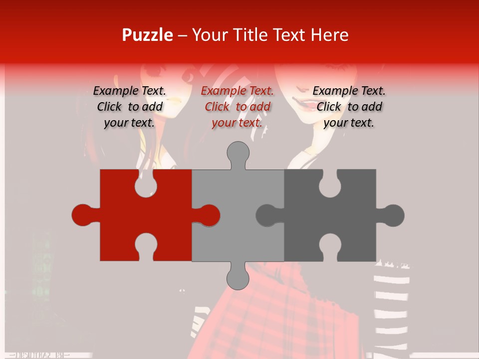 A Couple Of Women Standing Next To Each Other PowerPoint Template