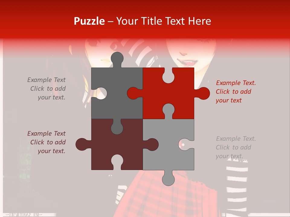 A Couple Of Women Standing Next To Each Other PowerPoint Template