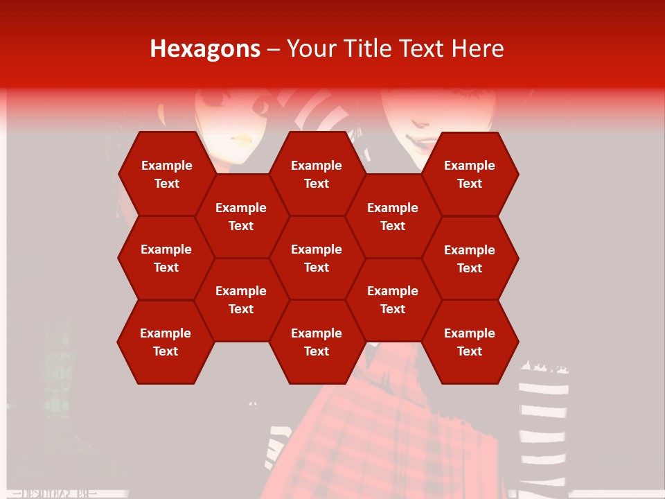 A Couple Of Women Standing Next To Each Other PowerPoint Template