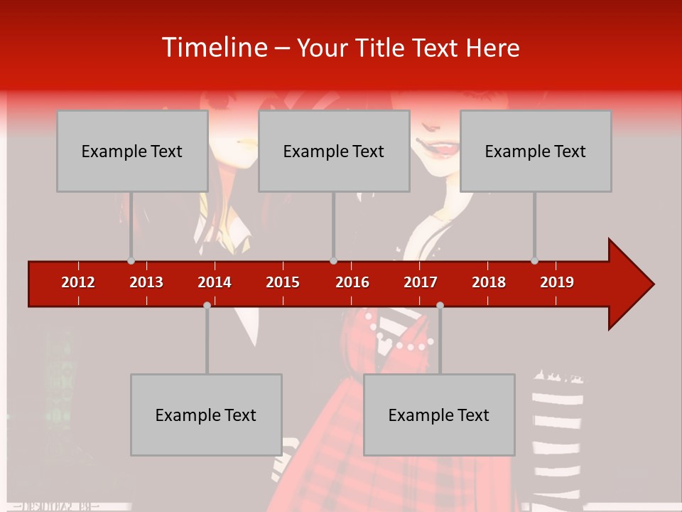 A Couple Of Women Standing Next To Each Other PowerPoint Template