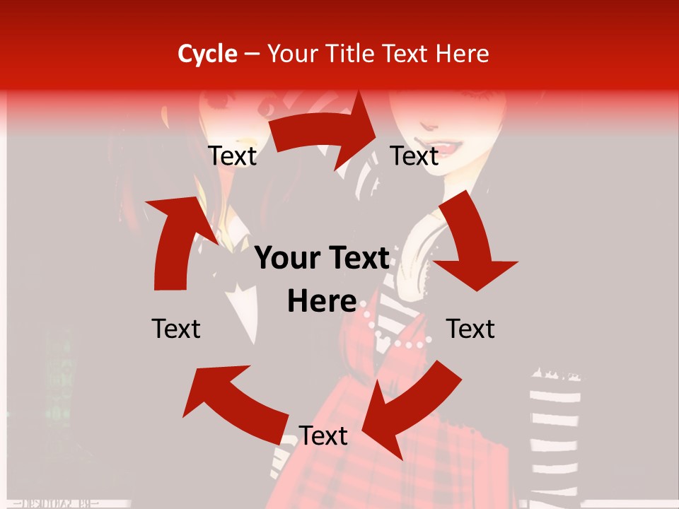 A Couple Of Women Standing Next To Each Other PowerPoint Template