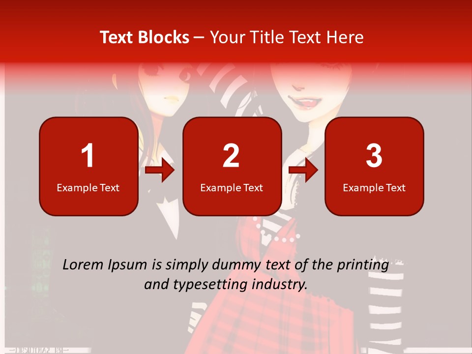 A Couple Of Women Standing Next To Each Other PowerPoint Template