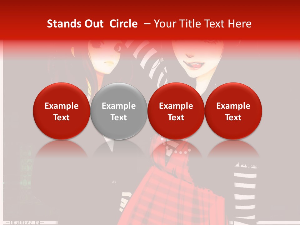 A Couple Of Women Standing Next To Each Other PowerPoint Template