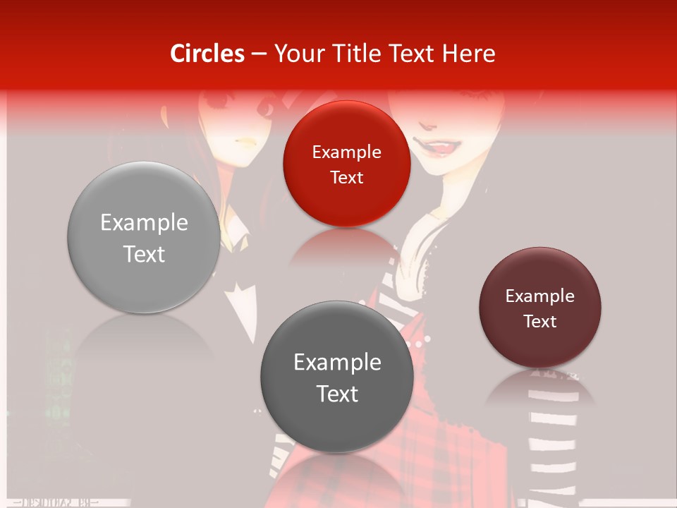 A Couple Of Women Standing Next To Each Other PowerPoint Template