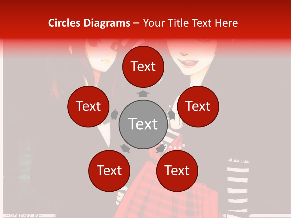 A Couple Of Women Standing Next To Each Other PowerPoint Template