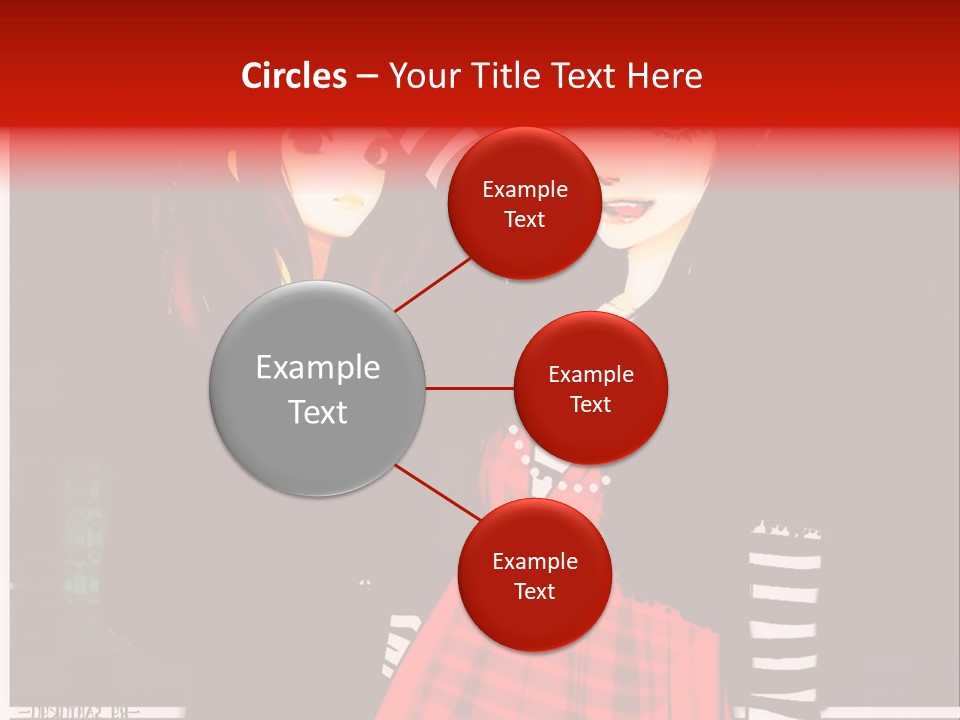 A Couple Of Women Standing Next To Each Other PowerPoint Template