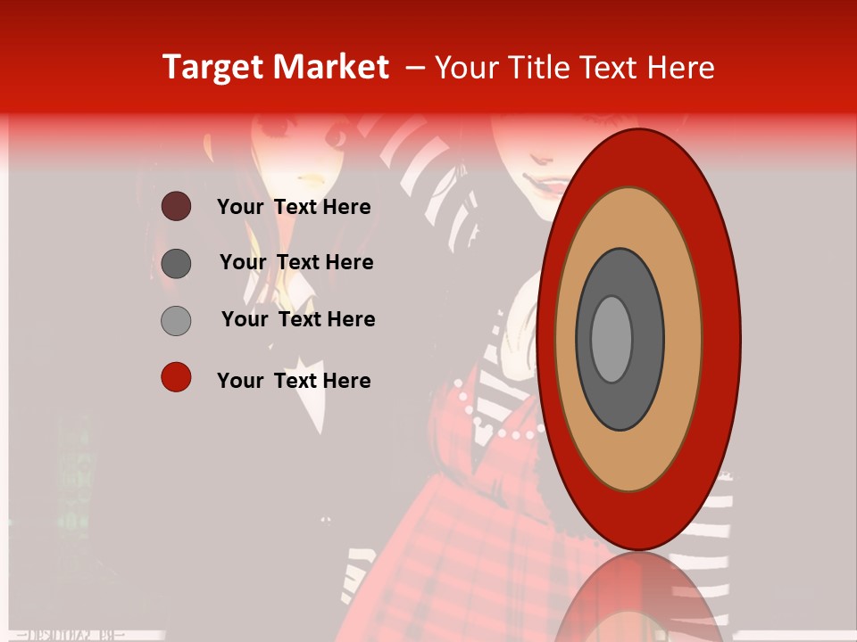 A Couple Of Women Standing Next To Each Other PowerPoint Template