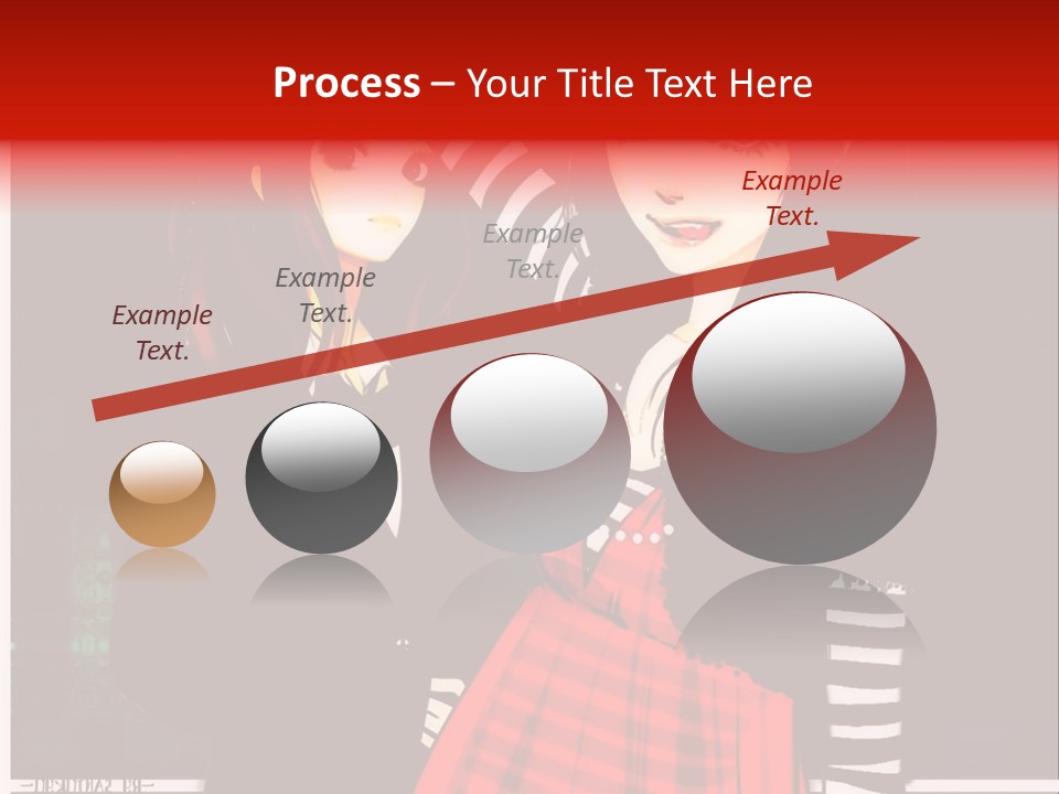A Couple Of Women Standing Next To Each Other PowerPoint Template