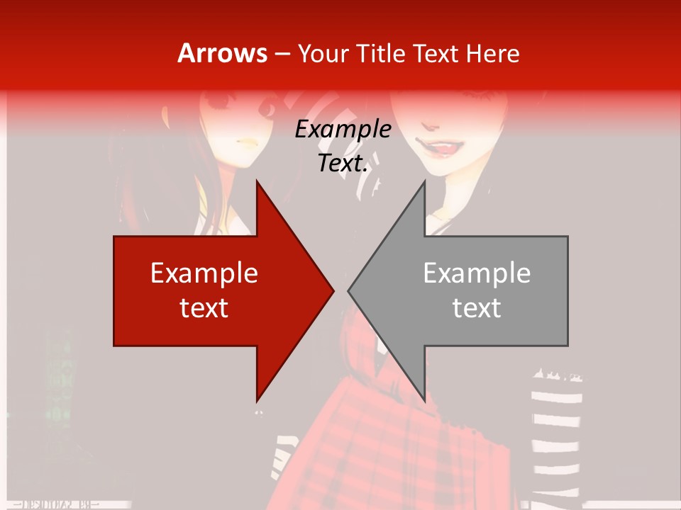 A Couple Of Women Standing Next To Each Other PowerPoint Template
