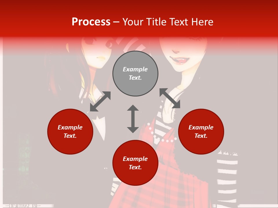 A Couple Of Women Standing Next To Each Other PowerPoint Template