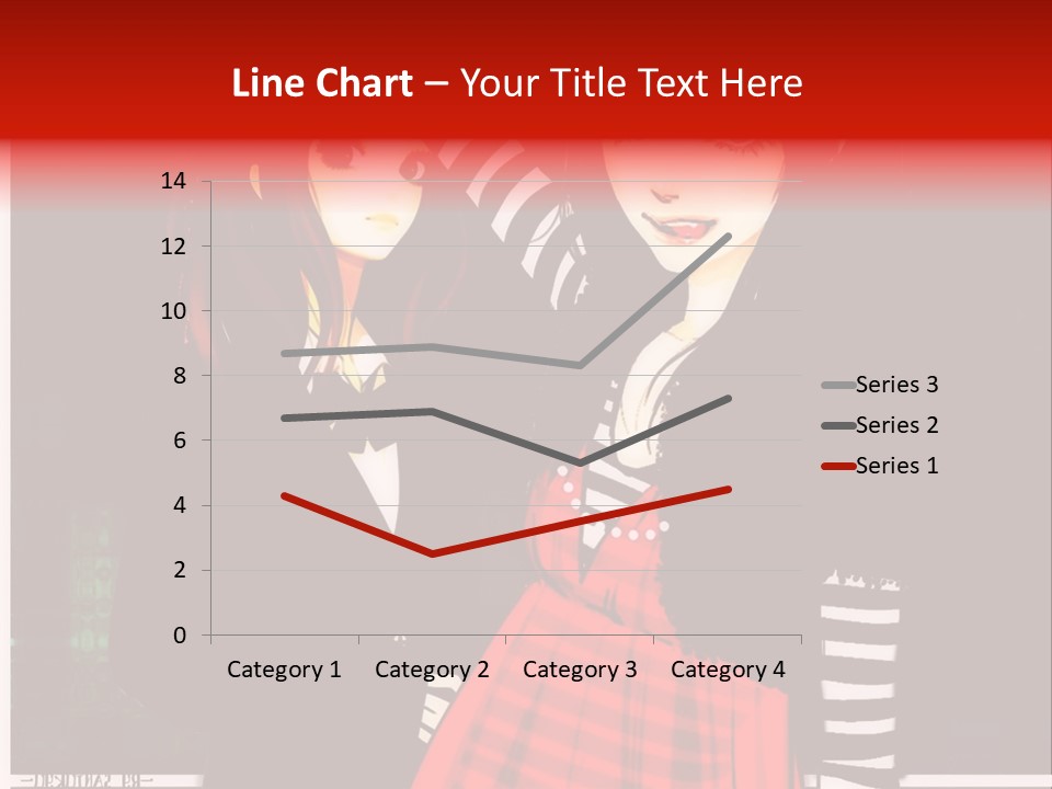 A Couple Of Women Standing Next To Each Other PowerPoint Template