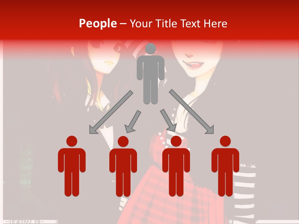 A Couple Of Women Standing Next To Each Other PowerPoint Template