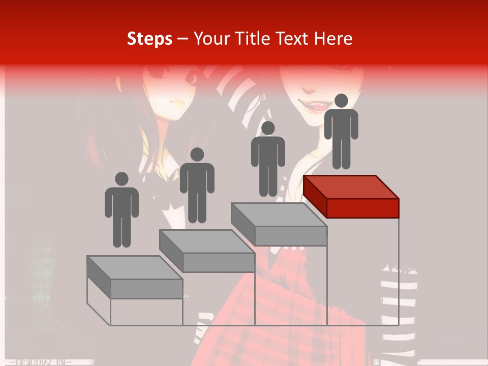 A Couple Of Women Standing Next To Each Other PowerPoint Template