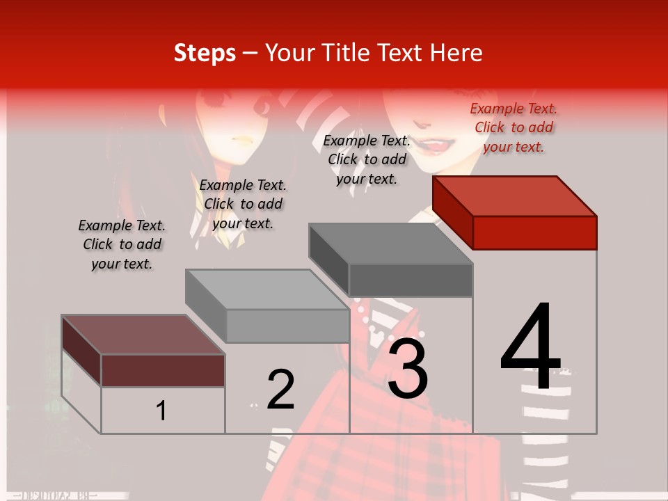 A Couple Of Women Standing Next To Each Other PowerPoint Template