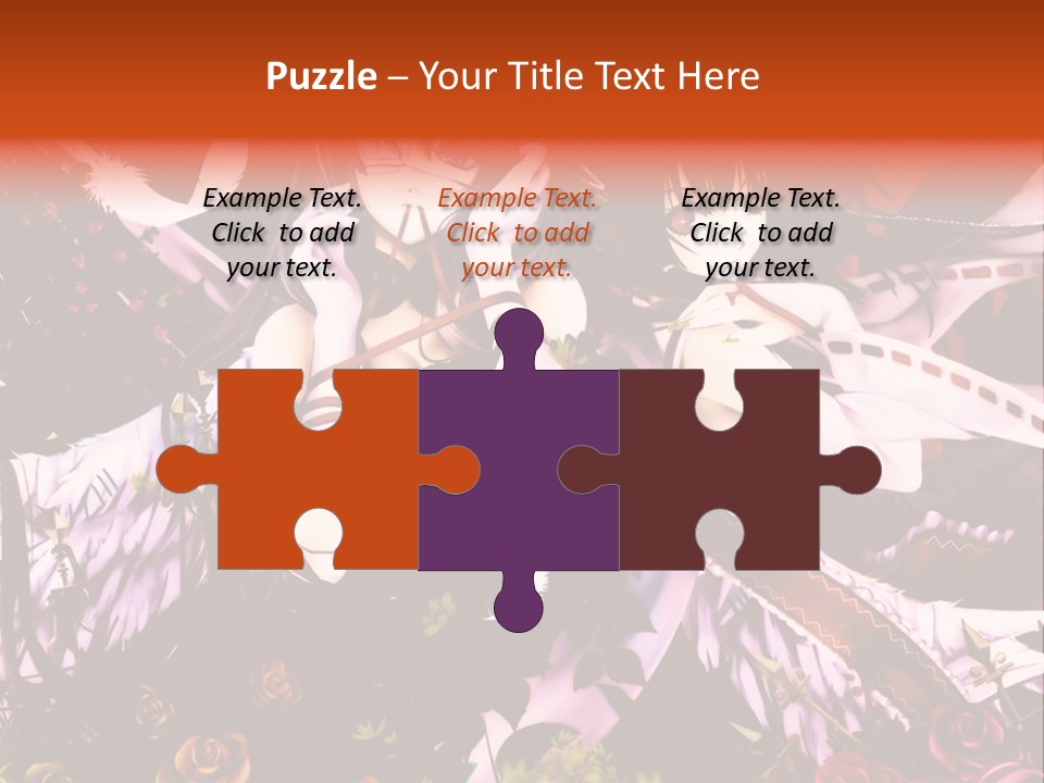 A Couple Of Anime Girls Sitting Next To Each Other PowerPoint Template