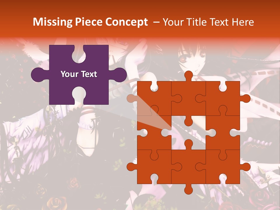 A Couple Of Anime Girls Sitting Next To Each Other PowerPoint Template