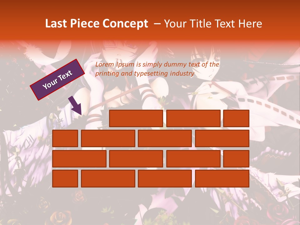 A Couple Of Anime Girls Sitting Next To Each Other PowerPoint Template