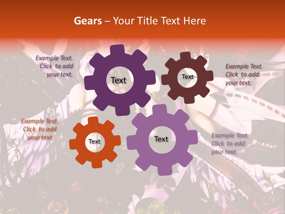 A Couple Of Anime Girls Sitting Next To Each Other PowerPoint Template