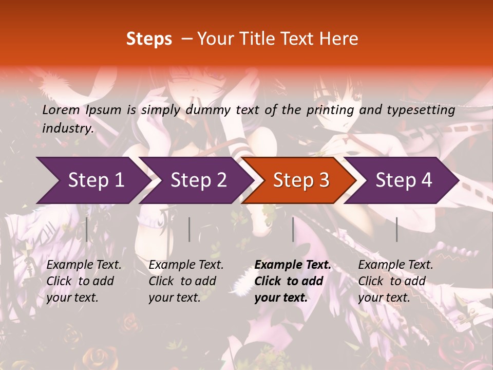 A Couple Of Anime Girls Sitting Next To Each Other PowerPoint Template