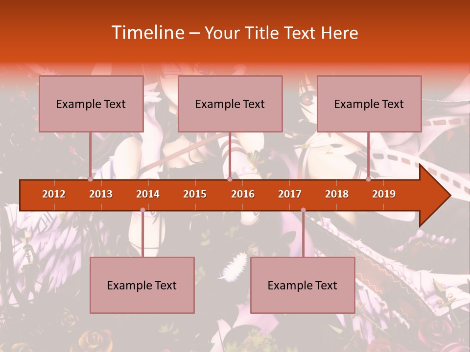 A Couple Of Anime Girls Sitting Next To Each Other PowerPoint Template